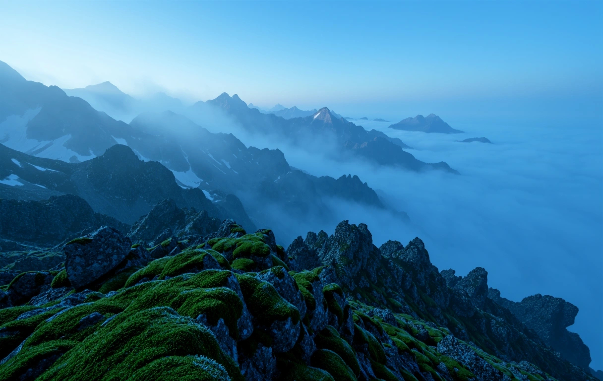 Alpine Gebirgslandschaft